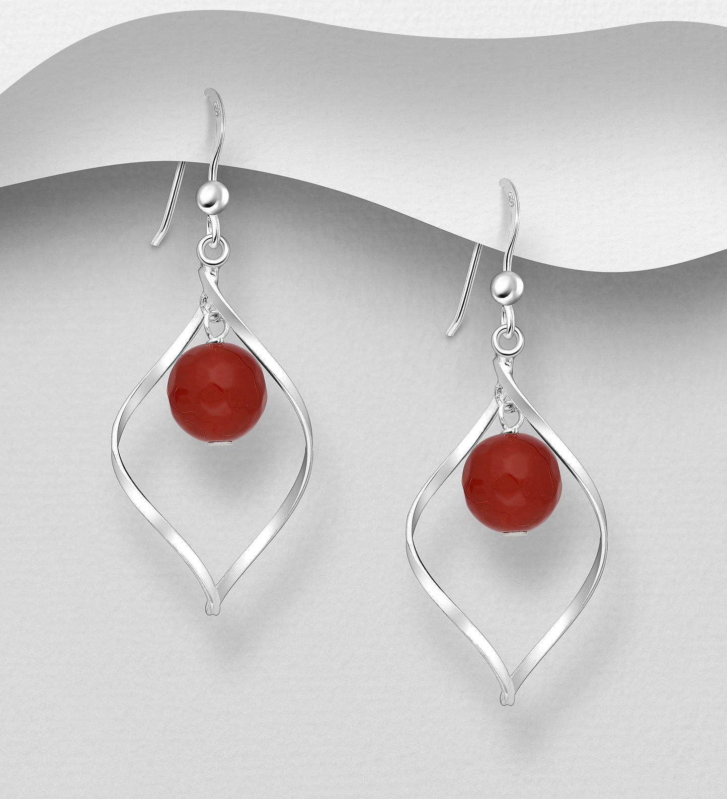 925 Sterling Silver Hook Earrings