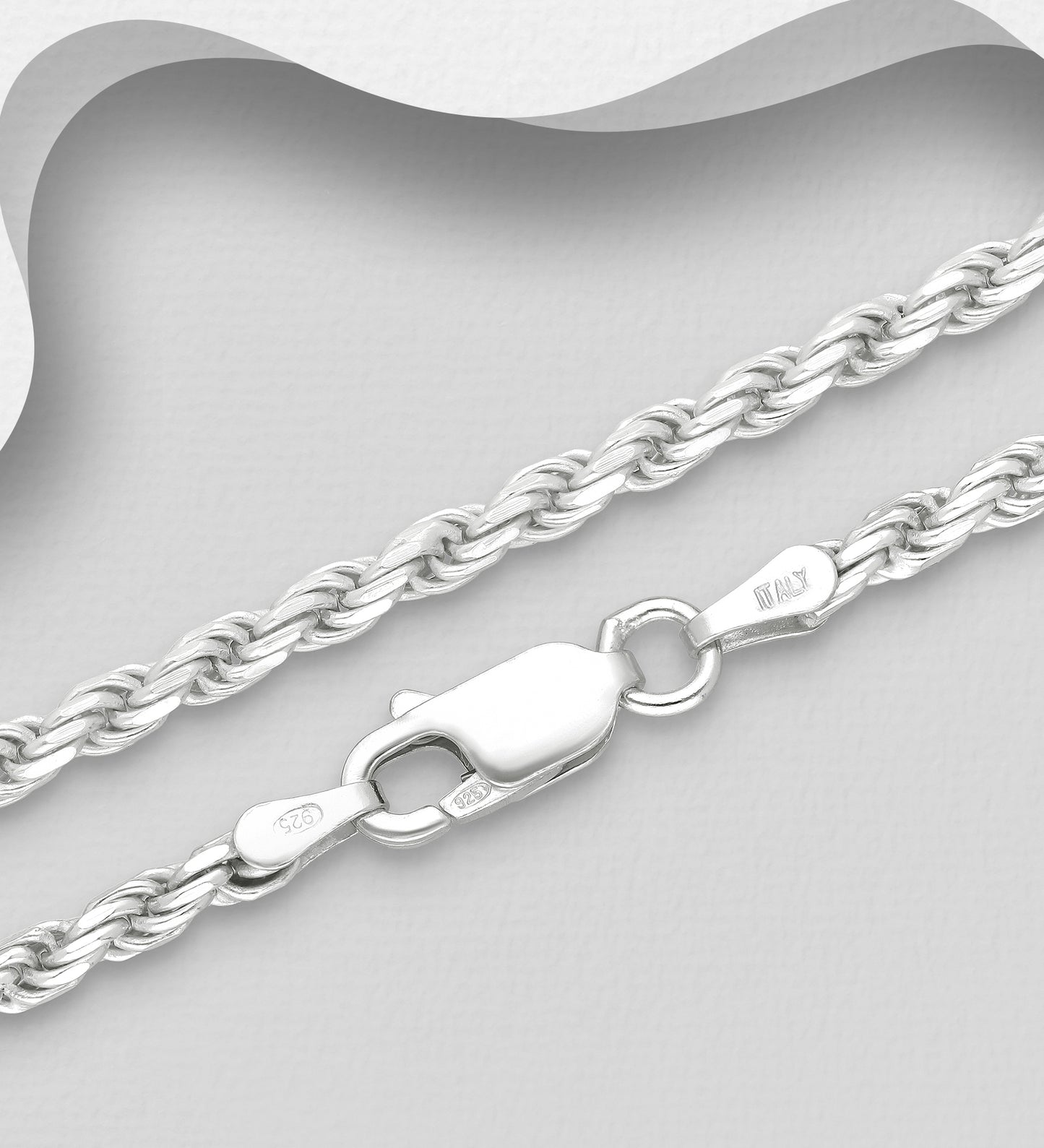 925 Sterling Silver Rope Chain