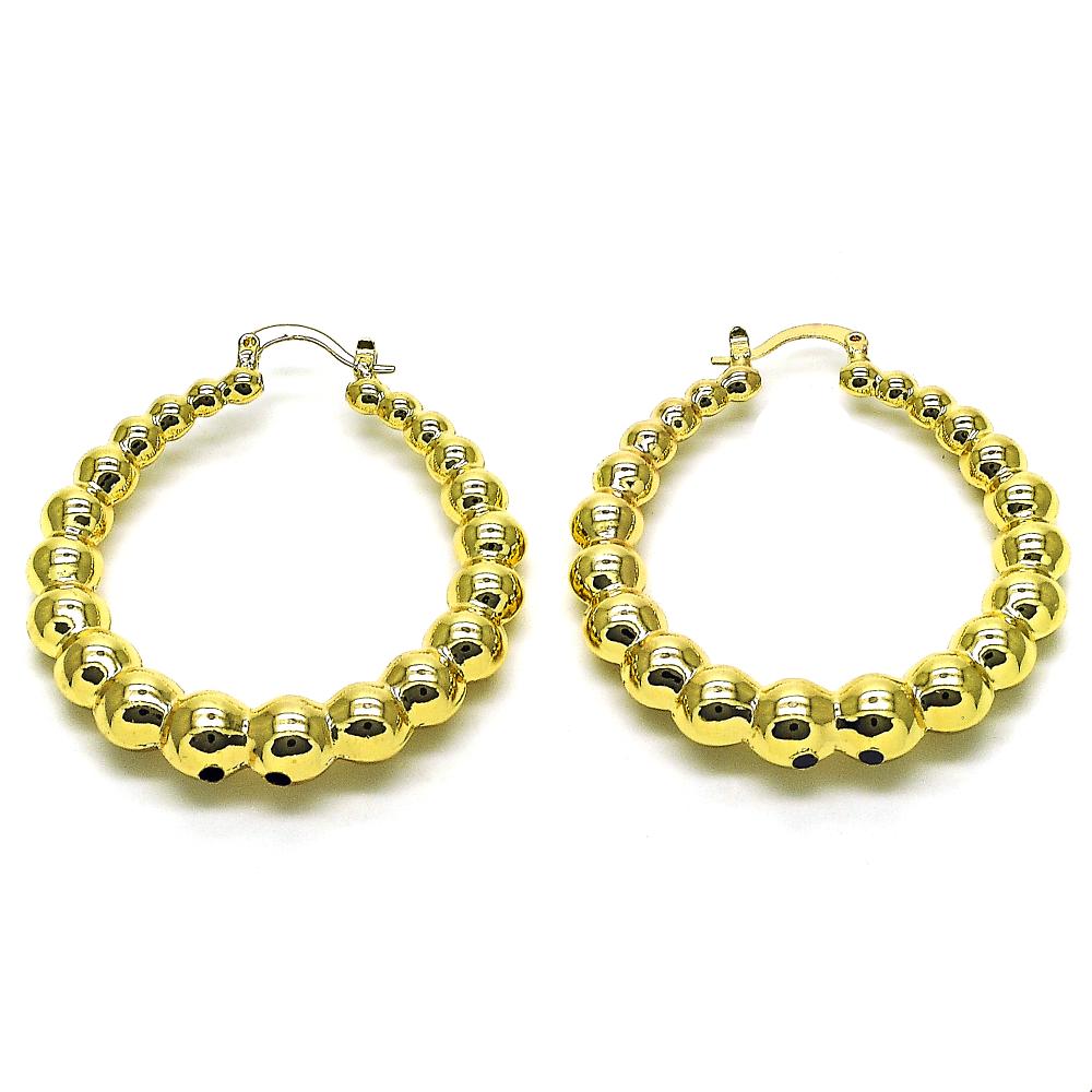 Balls Hoops Earrings