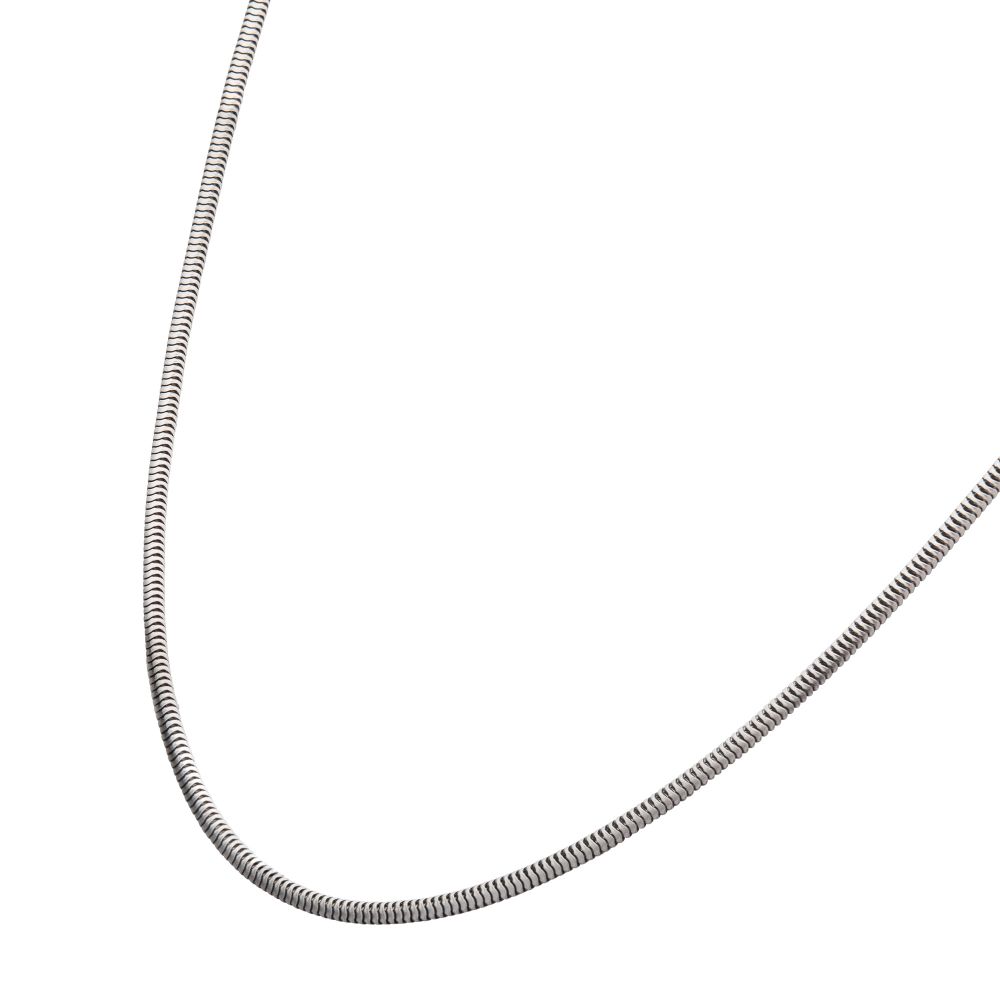 925 Italy Silver Black Rhodium Plated Chain Necklace