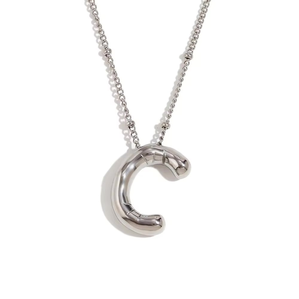 Silver Chunky Letters