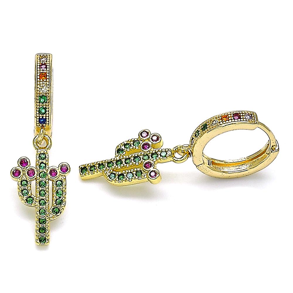 Cactus Hoops Earrings