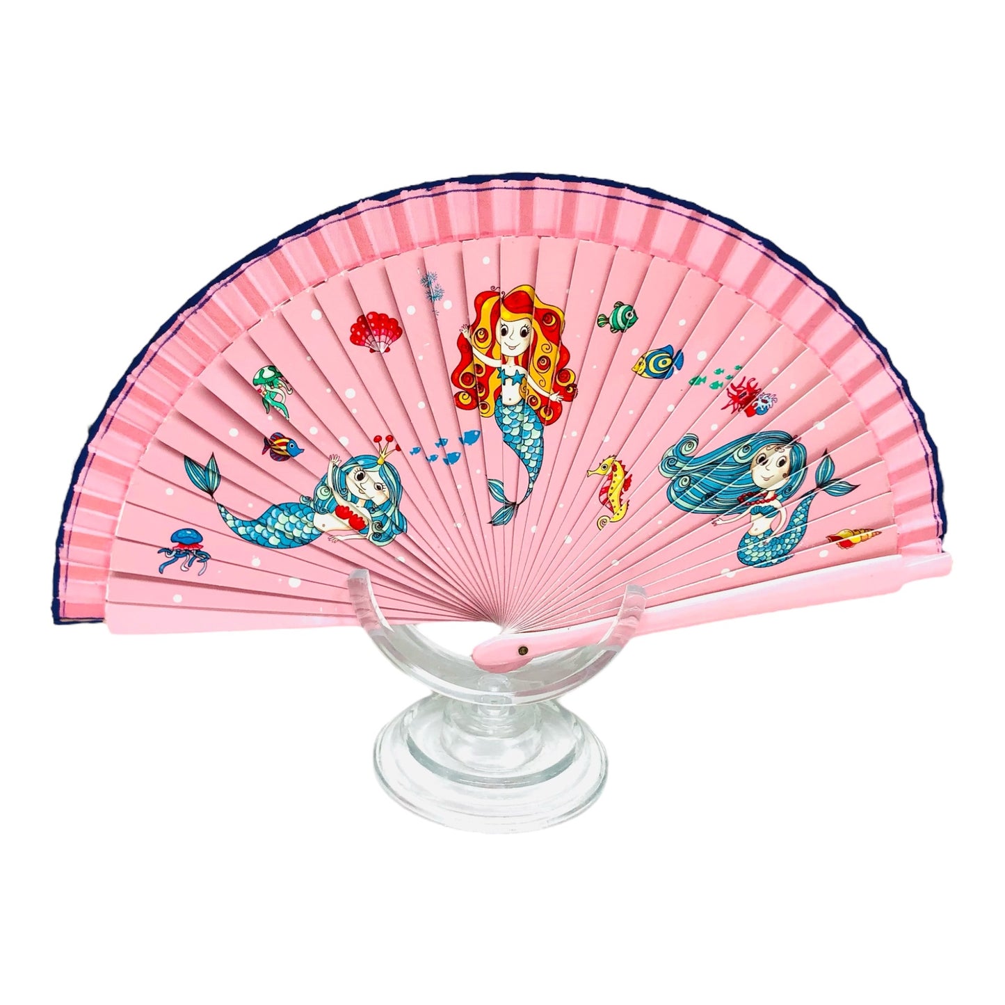 Mermaid Hand Fans 7.5"