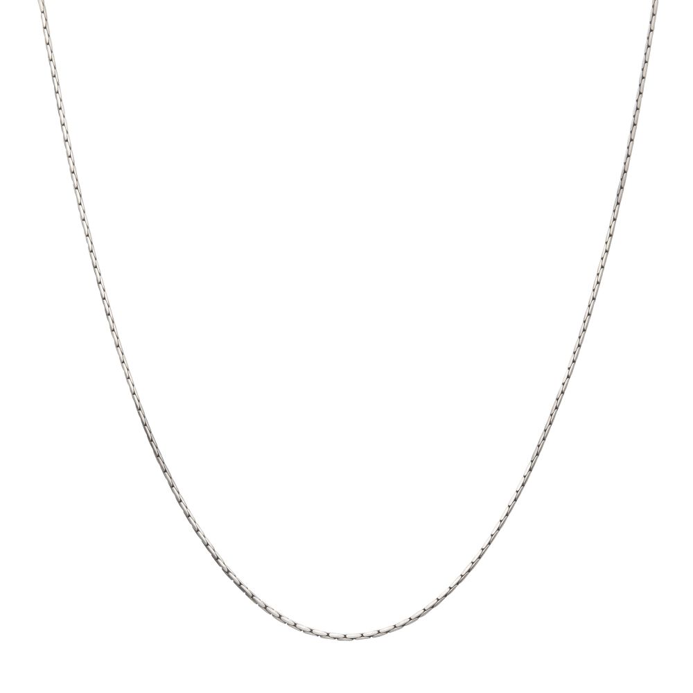 925 Italy Silver Black Rhodium Chain Necklace