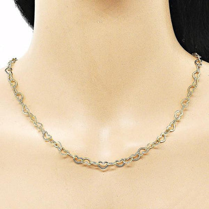 Cadenas de corazones 18"